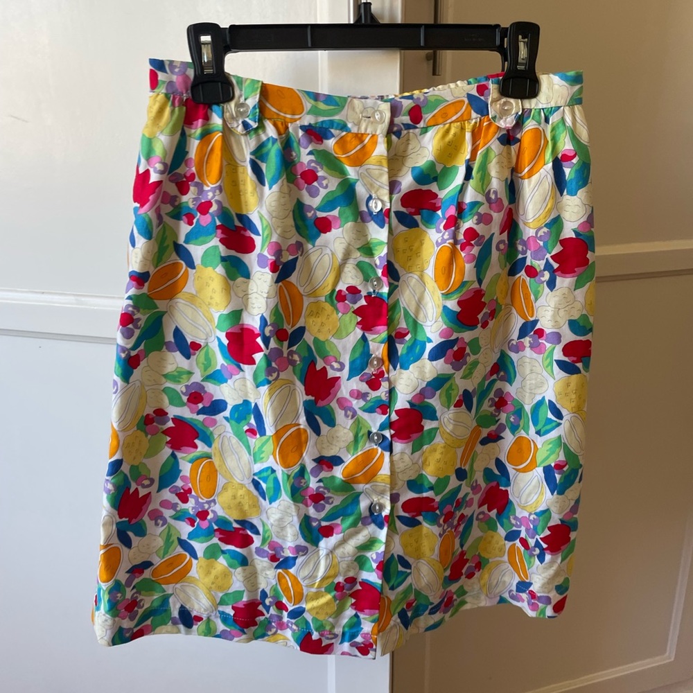 Vintage Ayn Young Tropical Fruit Skort